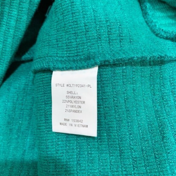 MELLODAY Mock Neck Rib Knit Sweater (Plus Size) - Picture 6 of 6